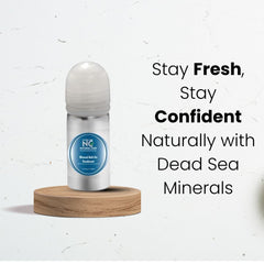 Dead Sea Unisex Mineral Roll - On Deodorant - Natural Care