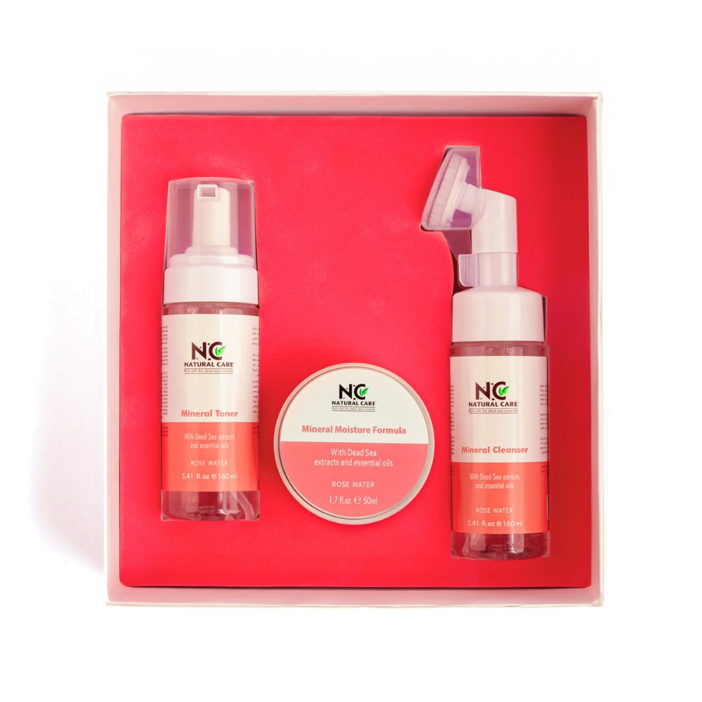 Face Care Set (Cleanser, Toner, and Cream) - Natural Care